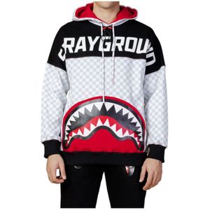 Sprayground, Sweatshirts & Hoodies, Heren, Wit, S, Katoen, Witte Hoodie met Kangoeroezak