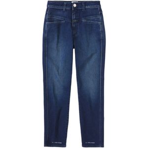 Closed, Eco-Denim Pedal Pusher Blauw, Dames, Maat:W31