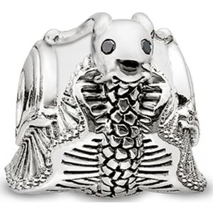 Thomas Sabo, Kraal Schnecke Zilver Zwart Sieraden Grijs, Dames, Maat:ONE Size