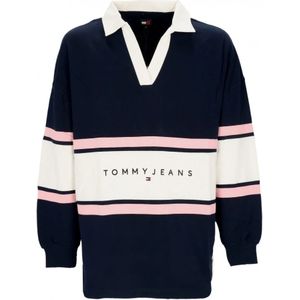 Tommy Hilfiger, Tops, Dames, Veelkleurig, XS, Colorblock Rugby Polo Dames