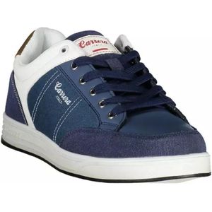 Carrera, Schoenen, Heren, Blauw, 44 EU, Leer, blauwe sneakers met contrastdetails