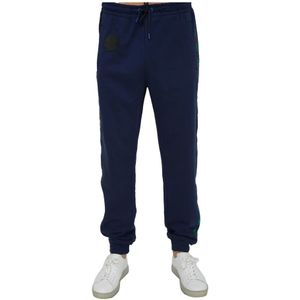 Bikkembergs, Broeken, Heren, Blauw, 2Xl, Katoen, Blauwe broek