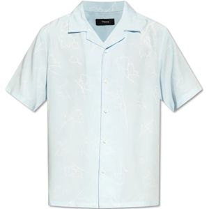 Theory, Overhemden, Heren, Blauw, L, Shirt met korte mouwen