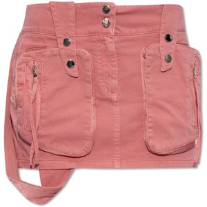 Blumarine, Mini spijkerrok Roze, Dames, Maat:3XS