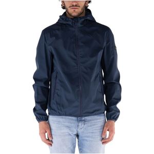 YES Zee, Capuchon Softshell Volledige Rits Jas Blauw, Heren, Maat:M