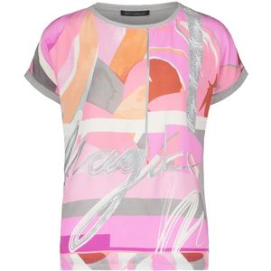 Betty Barclay, Tops, Dames, Roze, 3Xl, Bloemenprint Blouse Shirt