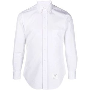 Thom Browne, Overhemden, Heren, Wit, XL, Katoen, Formal Shirts