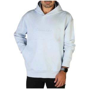 Calvin Klein, Sweatshirts & Hoodies, Heren, Blauw, S, Katoen, Heren Sweatshirt Collectie