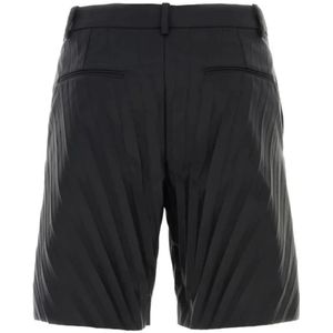 Valentino, Korte broeken, Heren, Zwart, L, Nylon, Nylon Bermuda Shorts Zwart Mannen