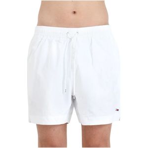 Tommy Hilfiger, Badkleding, Heren, Wit, S, Polyester, Witte zee kleding shorts met logo