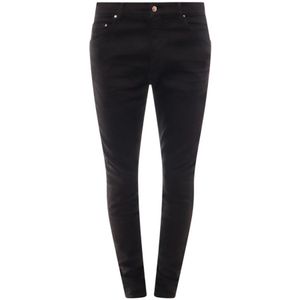 Amiri, Zwarte Slim Fit Jeans met knoopsluiting Zwart, Heren, Maat:W32
