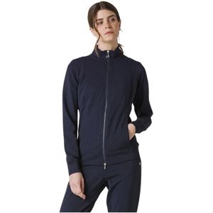 Deha, Blauwe Nacht Core Rits Hoodie Blauw, Dames, Maat:M