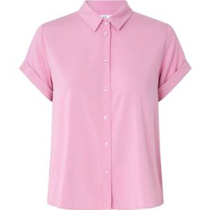 Samsøe Samsøe, Blouses & Shirts, Dames, Roze, S, Katoen, Roze Klassieke Katoenen Overhemd