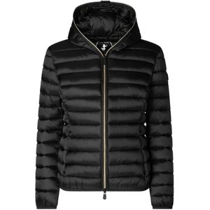 Save The Duck, Jassen, Dames, Zwart, XS, Nylon, Zwarte Alexis Puffer Jas