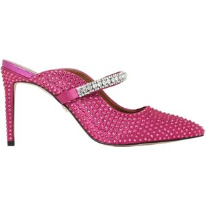 Kurt Geiger, Schoenen, Dames, Roze, 39 EU, Kristal Fuchsia Instap Sandalen