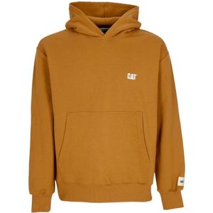 Cat, Sweatshirts & Hoodies, Heren, Oranje, XL, Logo Hoodie Lichtgewicht Streetwear