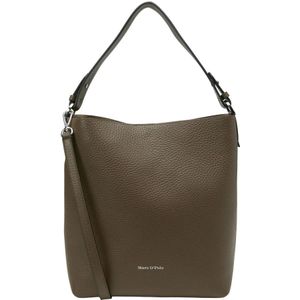 Marc O'Polo, Tassen, Dames, Bruin, ONE Size, Leer, Hobo tas medium