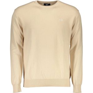 La Martina, Geborduurd Beige Katoenen Shirt Beige, Heren, Maat:M