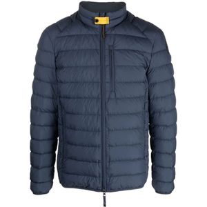 Parajumpers, Jassen, Heren, Blauw, 2Xl, Blauwe Gewatteerde Donsjas voor Heren