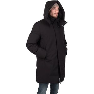 Duno, Parka Jas voor Heren - Blijf Warm en Stijlvol Zwart, Heren, Maat:M