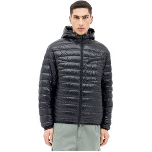 Moncler, Jassen, Heren, Zwart, XL, Lichtgewicht Gewatteerde Donsjas