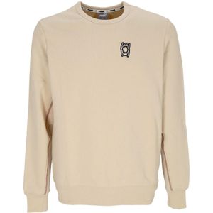 Puma, Sweatshirts & Hoodies, Heren, Beige, S, Streetwear Sweatshirts Uitverkoop