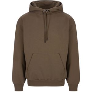 Hugo Boss, Bruine Herenkleding Hoodie Grafisch Logo Bruin, Heren, Maat:S