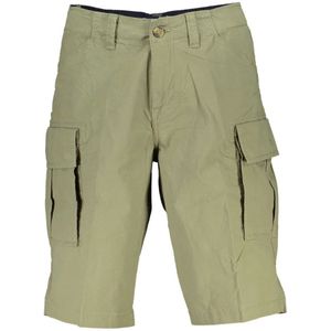 Timberland, Korte broeken, Heren, Groen, W31, Katoen, Groene Bermuda Shorts Biologisch Katoen Logo