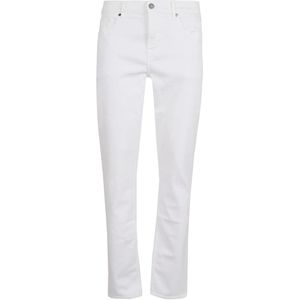 7 For All Mankind, Luxe Performance White Slimmy Jeans Wit, Heren, Maat:W30