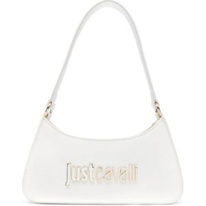 Just Cavalli, Witte Handtas voor Vrouwen Wit, Dames, Maat:ONE Size