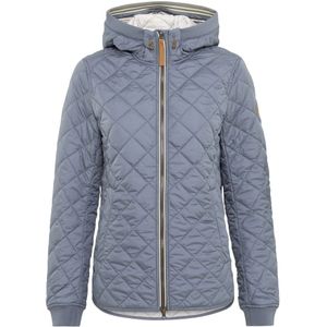 Camel Active, Gewatteerde Jas met Verstelbare Capuchon en Rits Blauw, Dames, Maat:XL