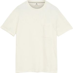 Anerkjendt, Tops, Heren, Wit, XL, Katoen, Relaxed Fit Katoenen T-shirt met Structuur