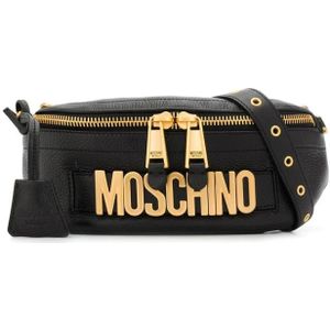 Moschino, Belt Bags Zwart, Dames, Maat:ONE Size