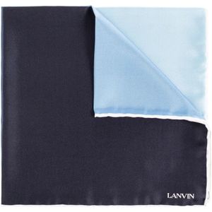 Lanvin, Accessoires, Heren, Blauw, ONE Size, Zijden pochet