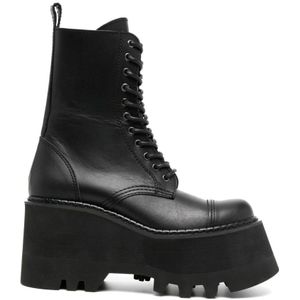 Junya Watanabe, Schoenen, Dames, Zwart, 38 EU, Leer, Junya Watanabe Boots Black