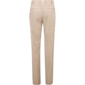 Incotex, Broeken, Heren, Beige, M, Katoen, Beige Katoenen Broek voor Heren