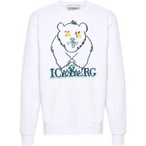 Iceberg, Sweatshirts Wit, Heren, Maat:L