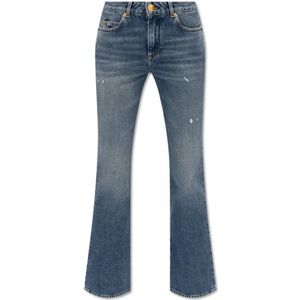 Balmain, Jeans, Dames, Blauw, L, Kick flare jeans