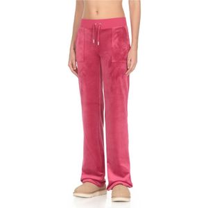 Juicy Couture, Broeken, Dames, Roze, L, Fuchsia Broek met Elastische Taille