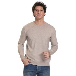 Gran Sasso, Truien, Heren, Beige, 5Xl, Wol, Ronde hals beige trui