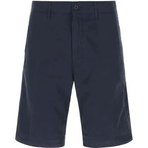 Aspesi, Korte broeken, Heren, Blauw, 4Xl, Blauwe Chino Bermuda Shorts Regular Fit