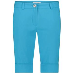 Jane Lushka, Korte broeken, Dames, Blauw, XL, Lichtblauwe Technische Jersey Broek