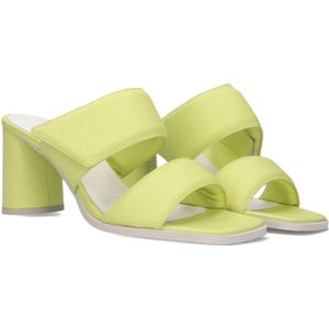 Nubikk, Schoenen, Dames, Groen, 37 EU, Leer, Lime Green Mules Norah Jones