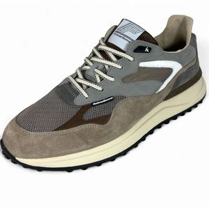 Van Bommel, Schoenen, Heren, Bruin, 41 1/2 EU, Suède, Sport Sneaker Lichtbruin Suède