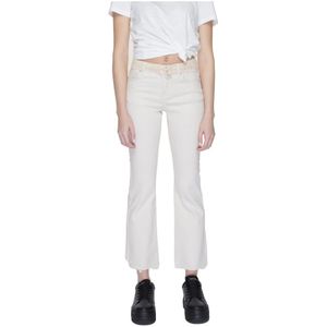 Vero Moda, Jeans, Dames, Beige, L L34, Katoen, Kick Flare Bootcut Jeans Collectie