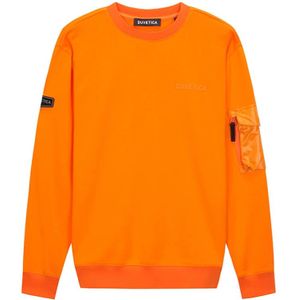 Duvetica, Sweatshirts & Hoodies, Heren, Oranje, L, Katoen, Sweatshirts