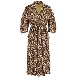 Fendi Vintage, Pre-owned, Dames, Bruin, S, Polyester, Pre-owned Polyester dresses