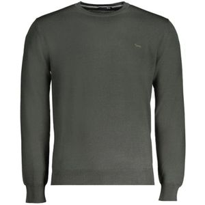 Harmont & Blaine, Truien, Heren, Groen, 2Xl, Wol, Groene Wollen Pullover met Logo Borduursel