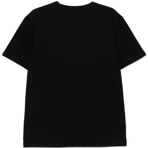 Moschino, Tops, Heren, Zwart, L, Katoen, Zwarte T-shirt voor mannen