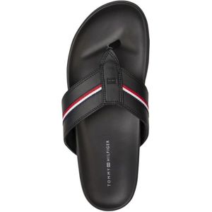 Tommy Hilfiger, Schoenen, Heren, Zwart, 41 EU, Polyester, Teenslipper